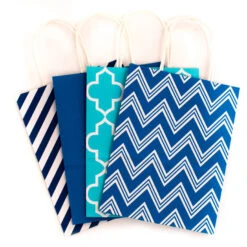 Hallmark 10.7" 12-Pack Assorted Kraft Paper Gift Bags -Hallma Stuffed Animals Shop 10.7 Prints and Solids 12Pack Assorted Gift Bags 5EGB6051 05