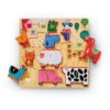 Crocodile Creek 123 Barnyard 10-Piece Wood Puzzle For Kids -Hallma Stuffed Animals Shop 123 Barnyard 10Piece Wood Puzzle for Kids 31002 01