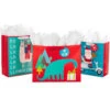 Hallmark 13" And 15.5" Assorted Kids 3-Pack Christmas Gift Bags With Tissue Paper -Hallma Stuffed Animals Shop Assorted L and XL Kids Christmas Gift Bags 5XGB4896 01