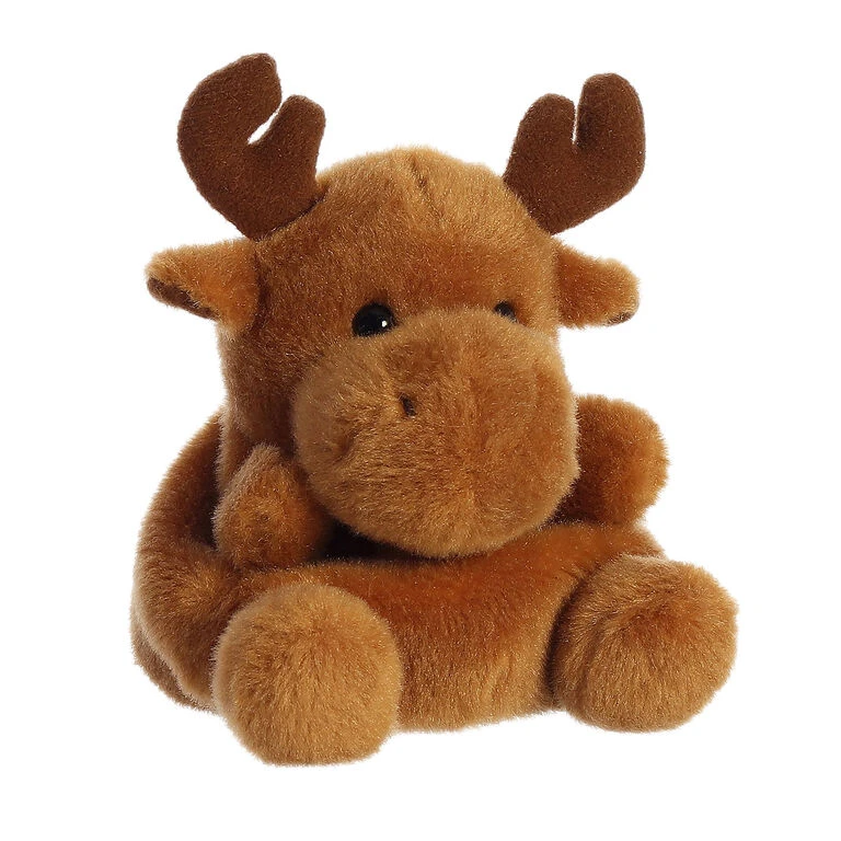 Aurora Palm Pals Cinnamon Moose Plush, 5" 3 Aurora Palm Pals Cinnamon Moose Plush, 5"