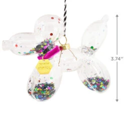 Signature Balloon Dog Premium Glass Hallmark Ornament -Hallma Stuffed Animals Shop Balloon Animal Dog Premium Glass Christmas Ornament 1HDL2168 03