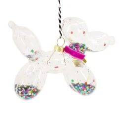 Signature Balloon Dog Premium Glass Hallmark Ornament -Hallma Stuffed Animals Shop Balloon Animal Dog Premium Glass Christmas Ornament 1HDL2168 06