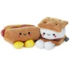 Hallmark Better Together Hot Dog And S'More Magnetic Plush, 4" -Hallma Stuffed Animals Shop Better Together Hot Dog and SMore Magnetic Plush 1KID1648 01