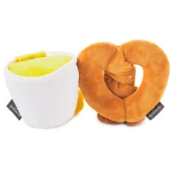 Hallmark Better Together Pretzel And Cheese Dip Magnetic Plush, 5" 6 Hallmark Better Together Pretzel And Cheese Dip Magnetic Plush, 5" -Hallma Stuffed Animals Shop Better Together Pretzel and Cheese Dip Magnetic Plush 1KID2093 03