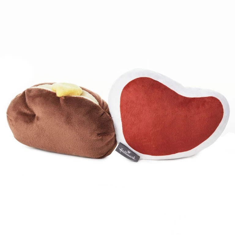 Hallmark Better Together Steak And Potato Magnetic Plush, 4.25" 4 Hallmark Better Together Steak And Potato Magnetic Plush, 4.25" - Image 2