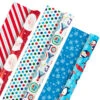 Hallmark Bright Joy 3-Pack Kids Reversible Christmas Wrapping Paper Assortment, 120 Sq. Ft. -Hallma Stuffed Animals Shop Bright Assorted Kids Reversible Christmas Gift Wrap 5JXW1030 01
