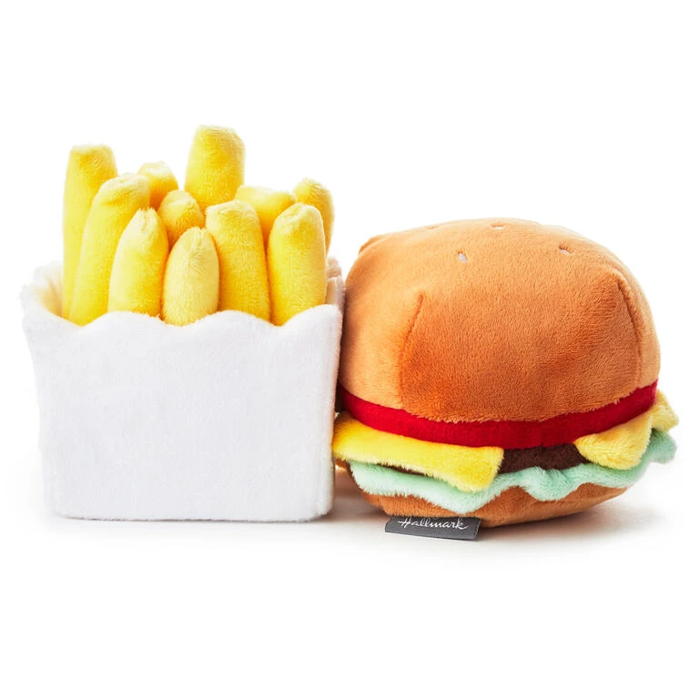 Hallmark Better Together Burger And Fries Magnetic Plush, 5" 5 Hallmark Better Together Burger And Fries Magnetic Plush, 5" - Image 3