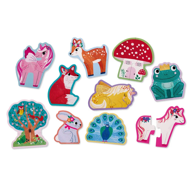 Crocodile Creek Unicorns And More 2-Piece Beginner Puzzles For Kids, Set Of 10 3 Crocodile Creek Unicorns And More 2-Piece Beginner Puzzles For Kids, Set Of 10