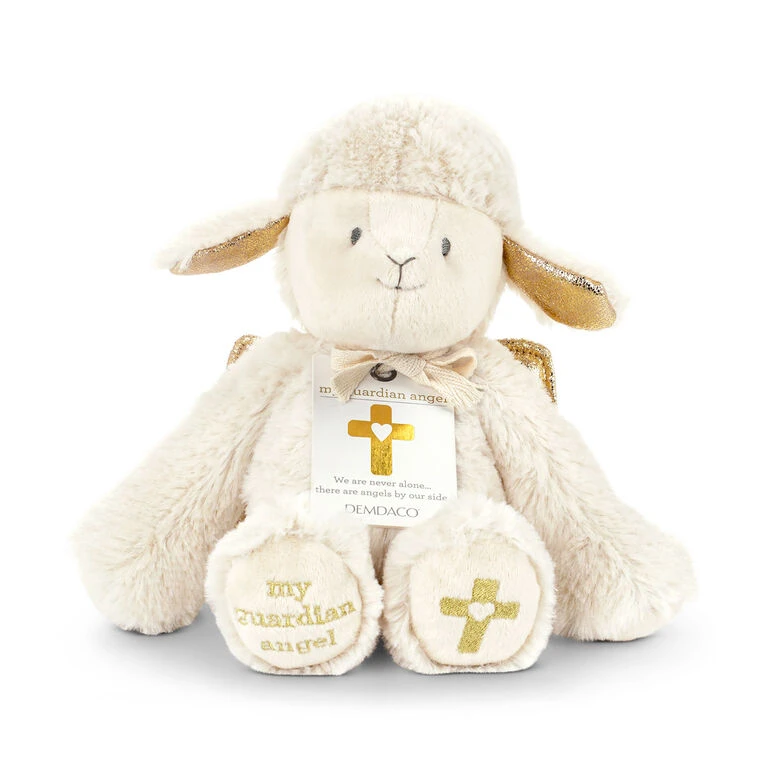 Hallma Stuffed Animals Shop -Hallma Stuffed Animals Shop Demdaco Guardian Angel Plush Lamb 5004830014 02