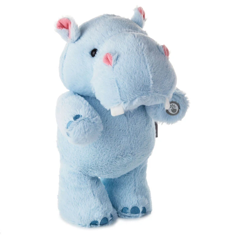 Hallmark Hug 'n' Sing Tootin' Hippo Singing Stuffed Animal With Motion, 10" 3 Hallmark Hug 'n' Sing Tootin' Hippo Singing Stuffed Animal With Motion, 10"