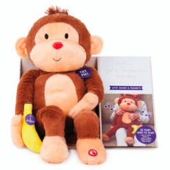 Hallmark Goin' Bananas Monkey Singing Stuffed Animal, 12" -Hallma Stuffed Animals Shop Goin Bananas Interactive Monkey Stuffed Animal With Sound 1PSB2187 04