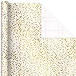 Hallmark Gold And White 6-Pack Holiday Wrapping Paper Assortment, 180 Sq. Ft. -Hallma Stuffed Animals Shop Gold and White Christmas Wrapping Paper Assortment 5JXW1086 06