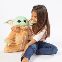 Pillow Pets Disney Star Wars: The Mandalorian Grogu Plush Toy, 16" -Hallma Stuffed Animals Shop Grogu Pillow Pet from Star Wars The Mandalorian 03201497E 04