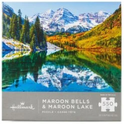 Hallmark Maroon Bells And Maroon Lake Mountain Scene 550-Piece Puzzle