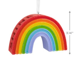 Signature Rainbow Hallmark Ornament -Hallma Stuffed Animals Shop Signature Rainbow Christmas Ornament 1HDL2177 03