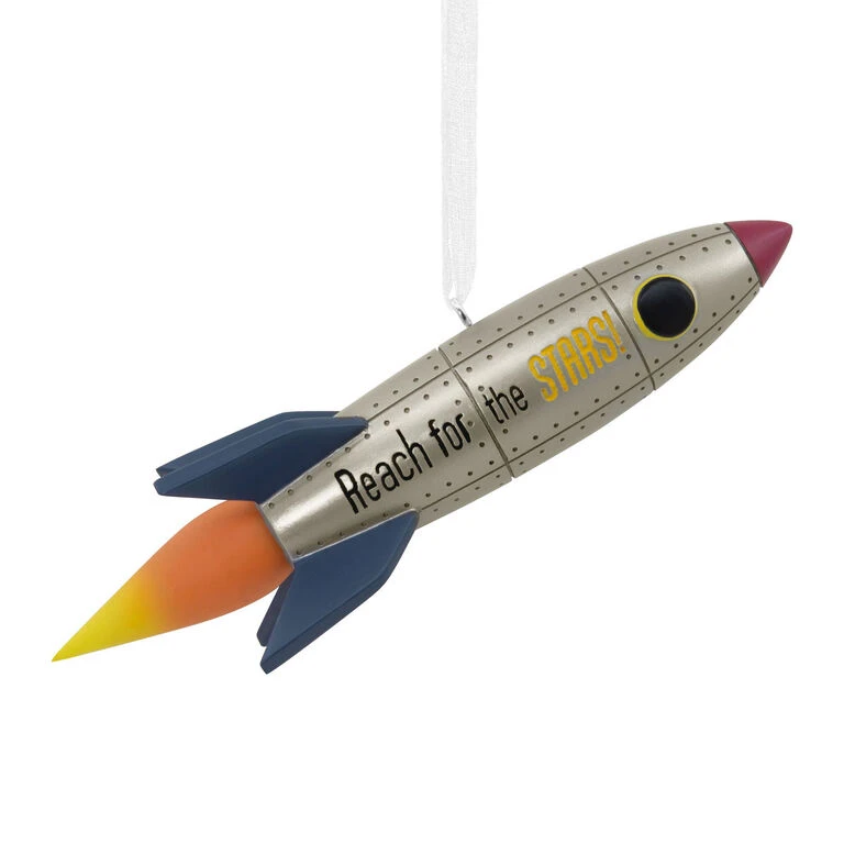 Signature Rocket Ship Hallmark Ornament 3 Signature Rocket Ship Hallmark Ornament