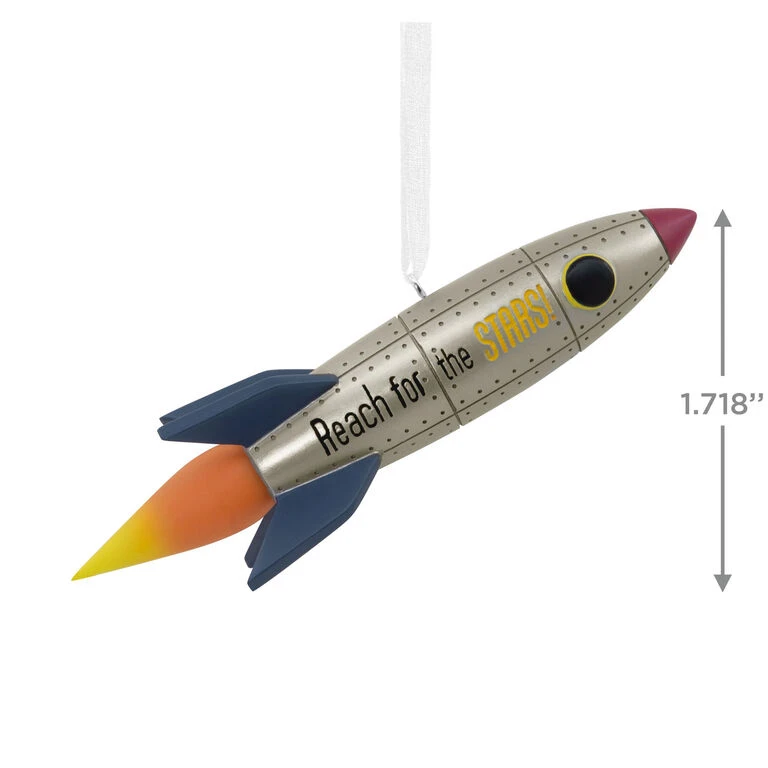 Signature Rocket Ship Hallmark Ornament 5 Signature Rocket Ship Hallmark Ornament - Image 3