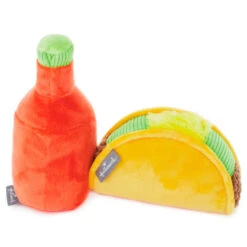 Hallmark Better Together Taco And Hot Sauce Magnetic Plush, 5" -Hallma Stuffed Animals Shop Taco and Hot Sauce Magnetic Plush 1KID2088 02