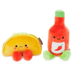 Hallmark Better Together Taco And Hot Sauce Magnetic Plush, 5" -Hallma Stuffed Animals Shop Taco and Hot Sauce Magnetic Plush 1KID2088 03