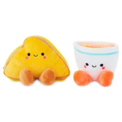 Hallmark Better Together Tomato Soup And Grilled Cheese Magnetic Plush, 5" -Hallma Stuffed Animals Shop Tomato Soup and Grilled Cheese Magnetic Plush 1KID2089 03