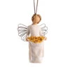 Willow Tree Sunshine Angel Ornament, 4" H -Hallma Stuffed Animals Shop Willow Tree Angel Sunflowers Ornament 28095 01