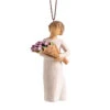 Willow Tree Surprise Tulip Bouquet Figurine Ornament, 4" H -Hallma Stuffed Animals Shop Willow Tree Figurine With Tulip Bouquet Ornament 28096 01