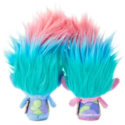 Hallmark Itty Bittys® DreamWorks Animation Trolls World Tour Satin And Chenille Plush, Set Of 2 -Hallma Stuffed Animals Shop itty bittys Trolls World Tour Satin Chenille Stuffed Animals Set 1KDD1982 03